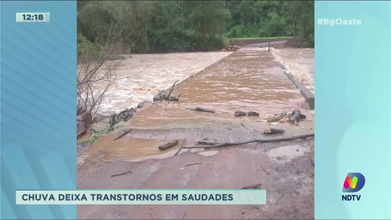 Devido a chuva, municípios do Oeste registraram transtornos