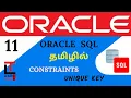 UNIQUE KEY - CONSTRAINT with examples Oracle SQL tutorial in TAMIL learncodetodaytamil