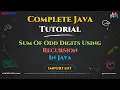 Sum of Odd Digits Using Recursion in Java Step-by-Step Tutorial Master Recursion in Java