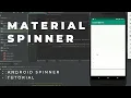 Create Material Spinner in Android app