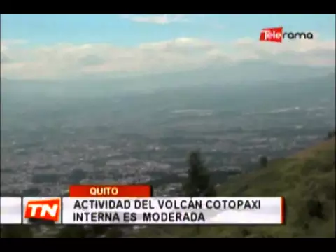 Actividad del volcán Cotopaxi interna es moderada