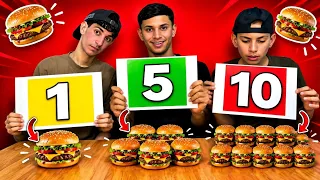 تحدي لا تختار الورقة الخطأ! 1 طبق ضد 5 أطباق ضد 10 أطباق🔥