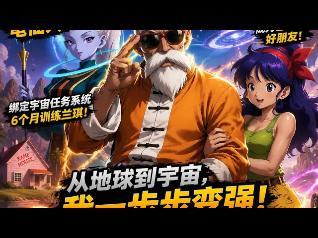 穿越龙珠成为龟仙人!绑定宇宙任务系统,培养超级赛亚人兰琪,最终挑战宇宙极限