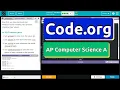 Code org Lesson 1 5 Variables Tutorial with Answers Unit 2 Computer Science A CSA