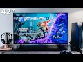 LG C2 OLED 42 Unboxing Setup First Impressions