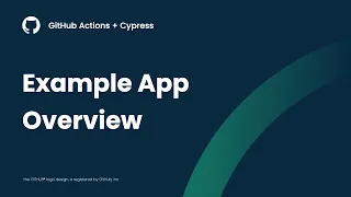 GitHub Actions Cypress Example App Overview