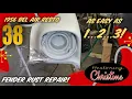 E38 Quick Welded Patch on a Rusty Fender 1956 Chevy Bel Air Restoration
