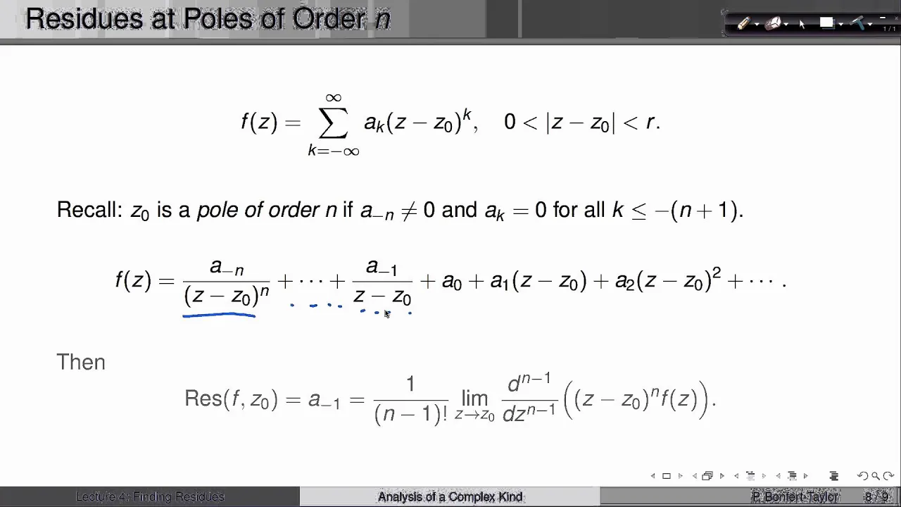 Week7Lecture4: Finding Residues