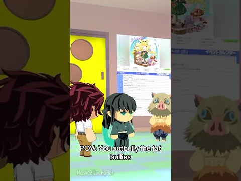 Inosuke’s kid gets revenge #demonslayer #kimetsunoyaiba #inosuke #tanjiro #muichiro #anime #vrchat