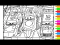 Coloring Disney Pixar Cars - Photo Finish The Radiator Springs Dream Disney Coloring Pages