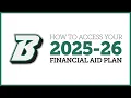 How to Access Your Financial Aid Plan 2025-26 Binghamton University