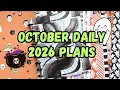My October Daily 2026 Plans Album Options Ideas