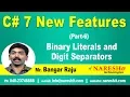 Part-6 New Features of C 7 Binary Literals and Digit Separators C 7 Tutorial Mr Bangar Raju