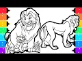 The Lion King Coloring Pages Coloring Mufasa Simba and Scar
