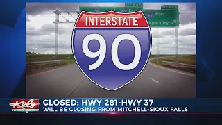 SDDOT Additional section of I-90 closing Thursday afternoon