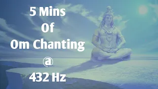 om chanting for 5 mins 432hz relax mind u0026 body connects your soul with universe omchanting om