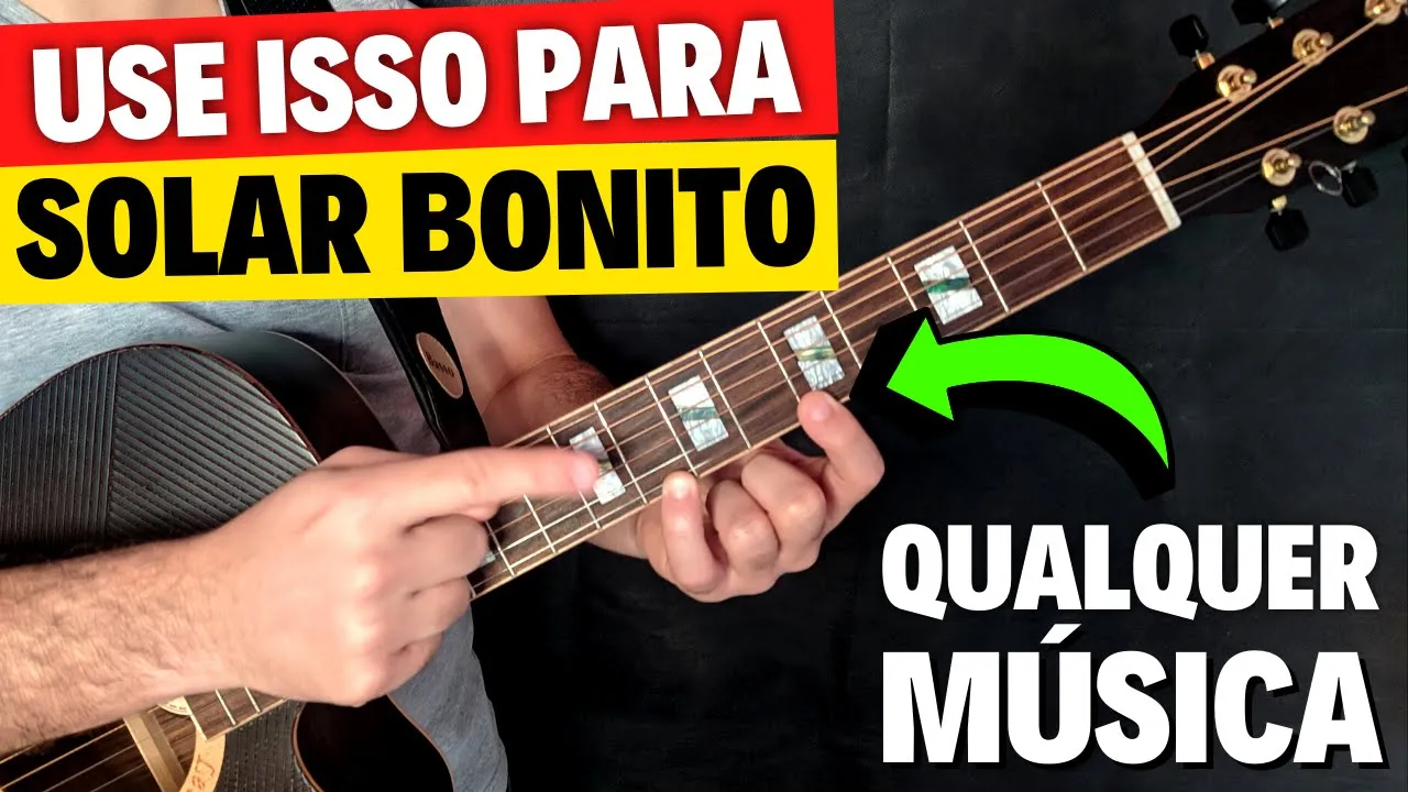 COMO SOLAR NO VIOLÃO MESMO SENDO INICIANTE - Improvise lindas melodias com a ESCALA MAIOR