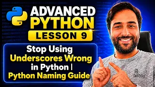 Stop Using Underscores Wrong in Python Python Naming Guide