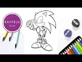 Sonic Coloring Page with Hands on Waist Free Sonic Printable PDFs Rayfelk Arts and Printables