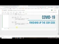Covid-19 Finishing up the SEIR code