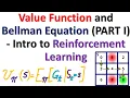 Clear Explanation of Value Function and Bellman Equation PART I Reinforcement Learning Tutorial