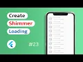 How to create a Shimmer List Loading in Flutter App Android IOS