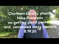 Chatham County Sheriff Mike Roberson talks about gun and concealed carry permits