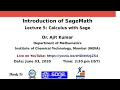 SageMath Lecture 5