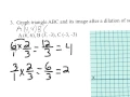 unit4d4 Transformations - Dilations practice problems