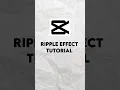 How To Add Ripple Animation In Capcut