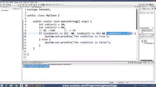 Java Tutorial For Beginners 9 Logical Operators in Java