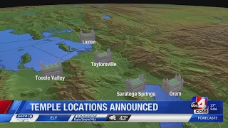 Locations announced for Orem and Taylorsville temples