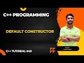 Default Constructor in C C Programming