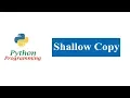 Python Tutorials - Copy Part 2 Shallow Copy Example