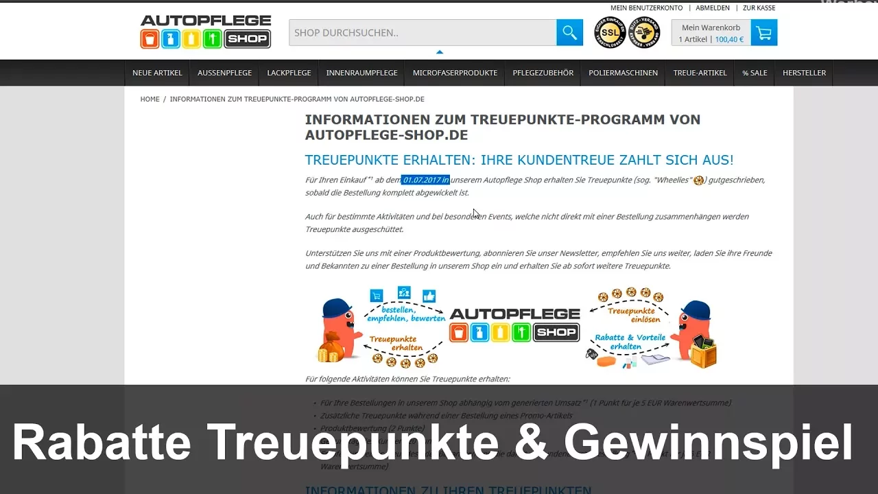 Gewinnspiel, Rabatte & Treuepunkte Autopflege-Shop.de