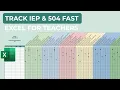 Build an Accommodations Tracker in Excel Free Template Download