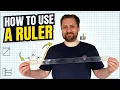 Comment utiliser une regle - cm mm pouces