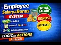 Operator task Employee Salary Bonus System Real-World Programming Example in java