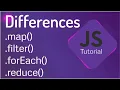 Map Vs Filter Vs ForEach Vs Reduce in JavaScript Difference between map filter and forEach array