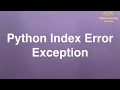 66 Python Index Error Exception Online Training Download app from below link