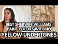12 BEST Sherwin Williams White Paint Colors With NO YELLOW Undertones