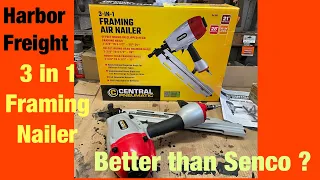 Harbor freight central machinery 3 in 1 framing nailer