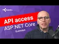 Quickstart ASP NET Core and API Access