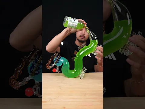 Blue + Green 🐉 #asmr #gatorade