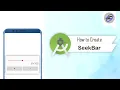 How to Create SeekBar in Android Studio SeekBarAndroid Android Coding