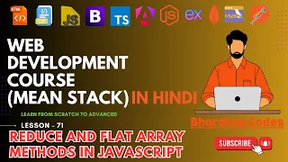 Reduce and Flat Array Methods in JavaScript Complete MEAN Stack Web Development in Hindi