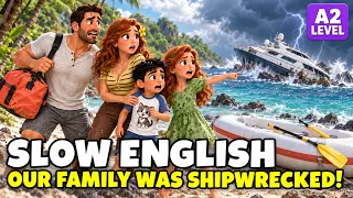 SHIPWRECKED ON A DESERT ISLAND l Slow & Easy English Listening Practice for Beginners