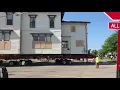 Historic Muskegon home is moved through downtown streets