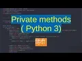 91 Private methods in Python