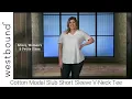 Westbound Women s Plus Size Cotton Modal Slub Short Sleeve V-Neck Tee